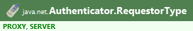 java.net.Authenticator.RequestorType