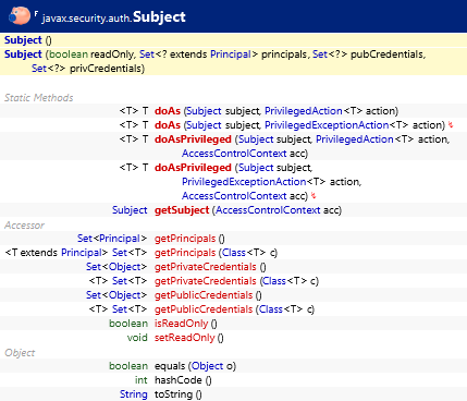 javax.security.auth.Subject
