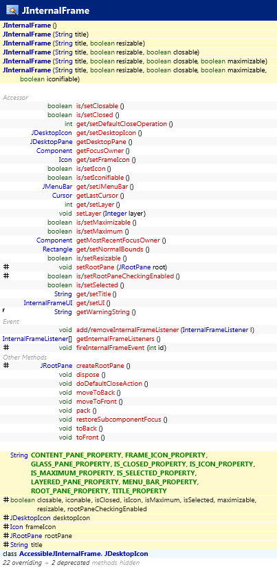 javax.swing.JInternalFrame