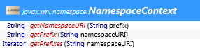 javax.xml.namespace.NamespaceContext