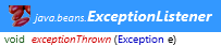 java.beans.ExceptionListener