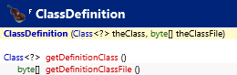 java.lang.instrument.ClassDefinition