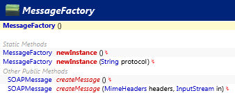 javax.xml.soap.MessageFactory