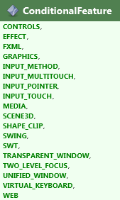 javafx.application.ConditionalFeature